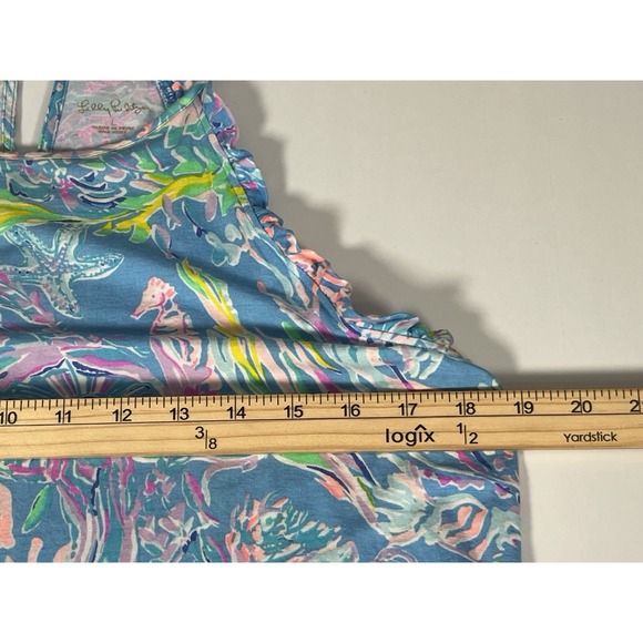 Lilly Pulitzer Coral Reef‎ Seahorse Print Halter Sz L - Picture 6 of 10